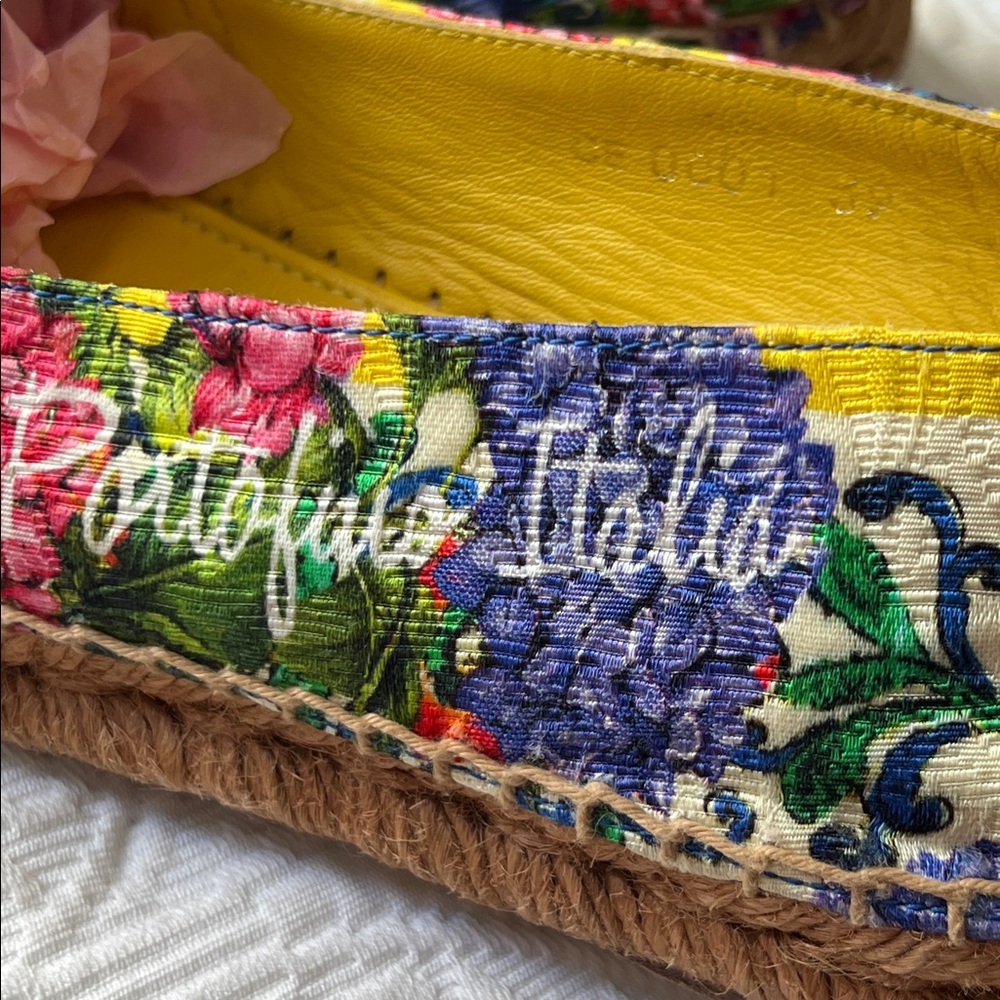 Dolce & Gabbana Portofino Italia Espadrille Loafer Size 9 - Picture 4 of 9